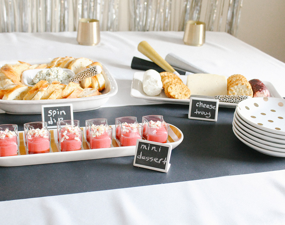 nye entertaining food spread