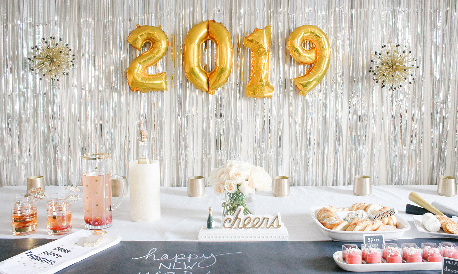 New Year's Eve tablescape