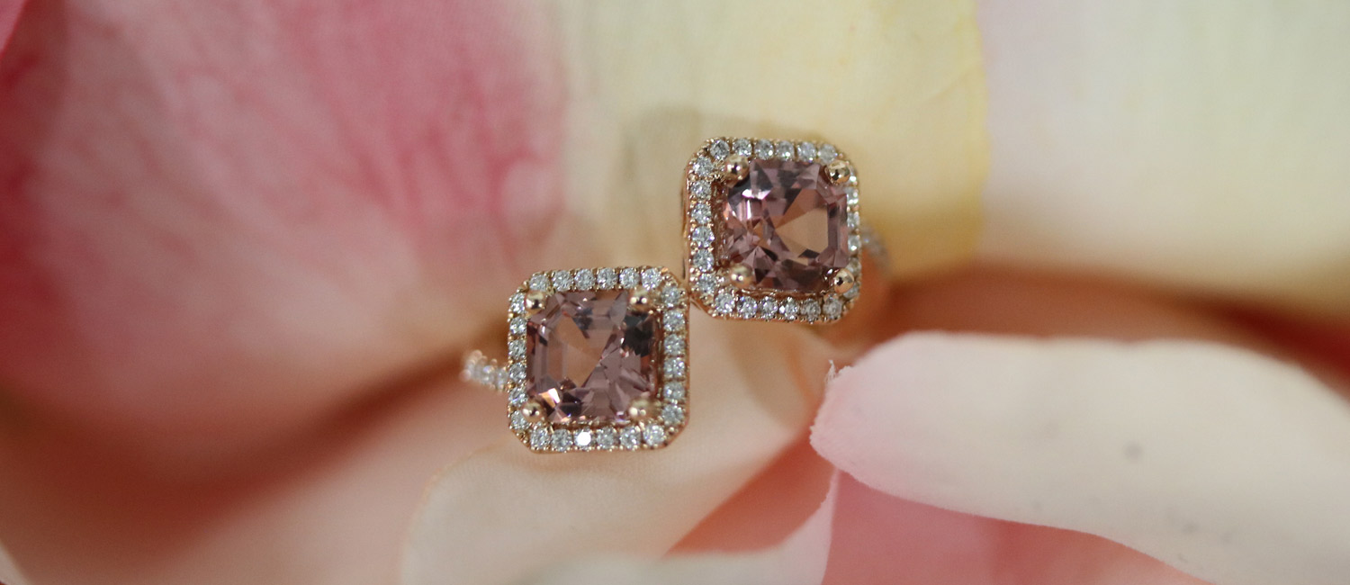 lotus garnet bypass ring