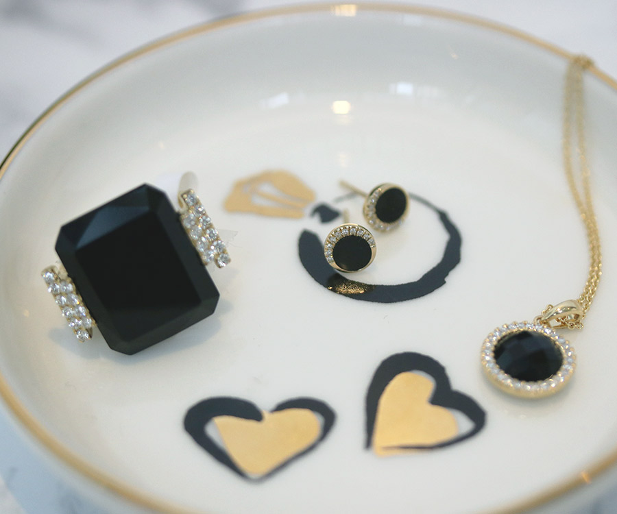 jewelry storage dish and Doves jewelry