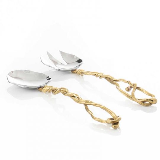 Michael Aram Wisteria Gold Serving Set