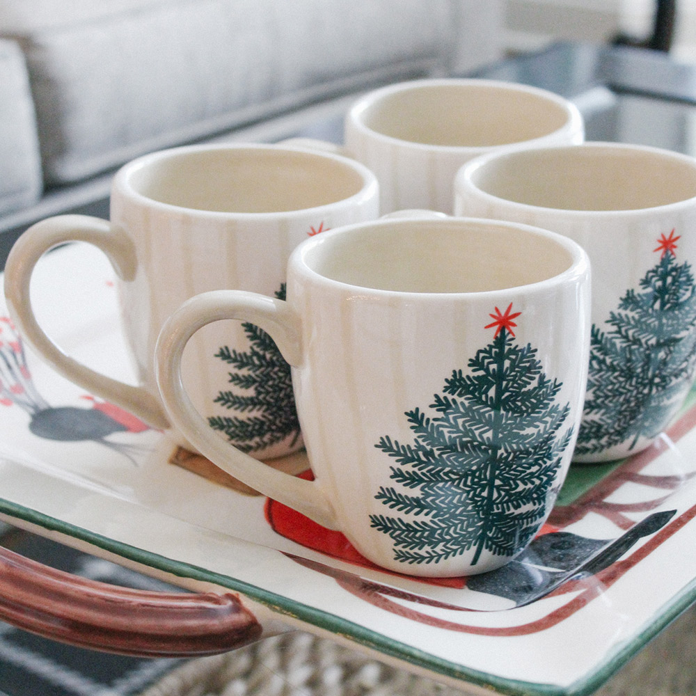 coton colors merry christmas mugs