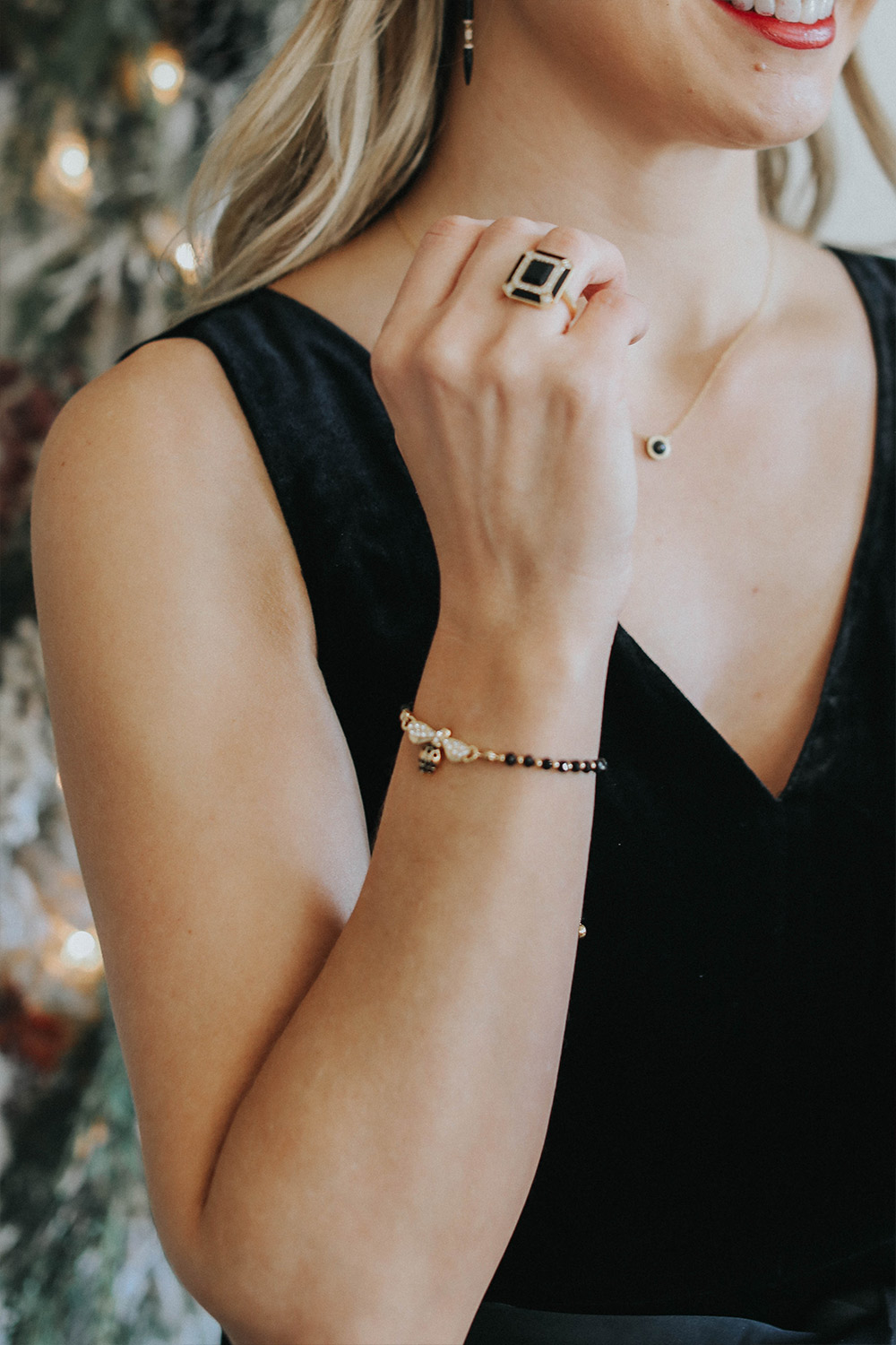 doves cocktail ring and halcyon days bangle