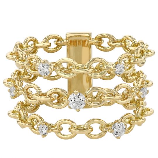 gold chain ring