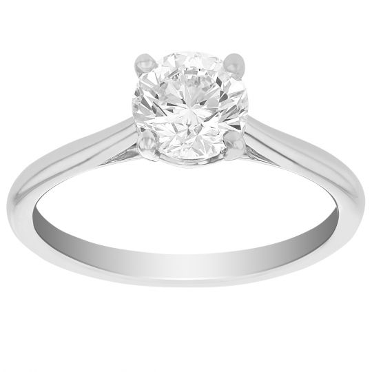 round diamond solitaire engagement ring