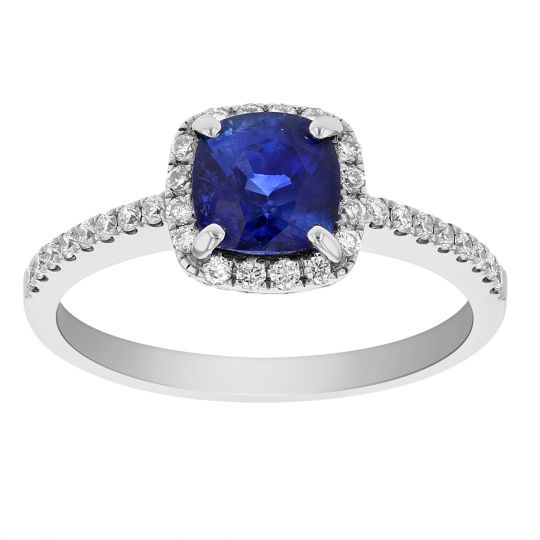 blue sapphire engagement ring