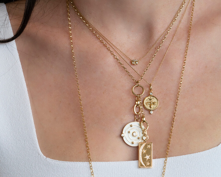 monica rich kosann charm necklaces