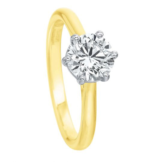 yellow gold diamond ring