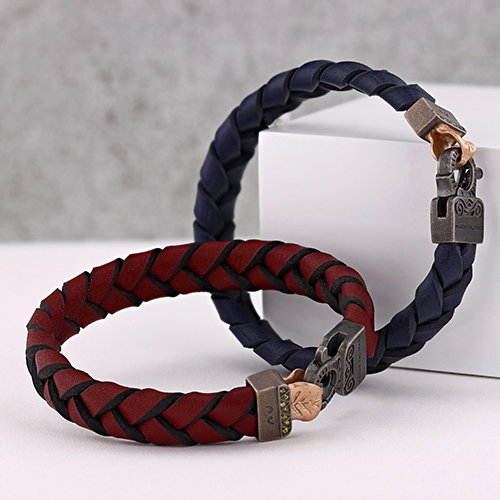 mens leather bracelets