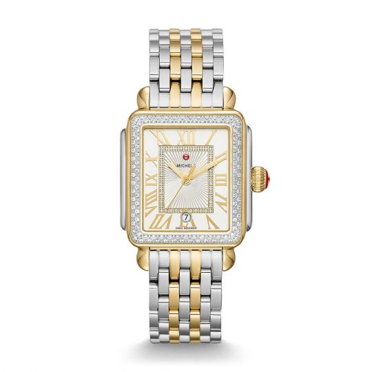 michele two tone watch