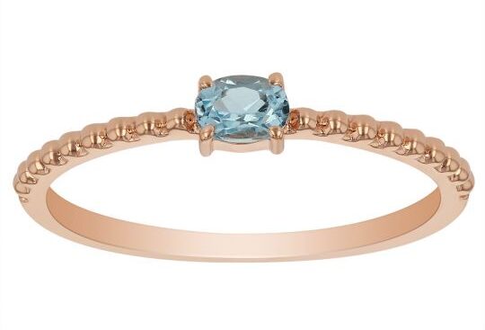 blue topaz birthstone ring