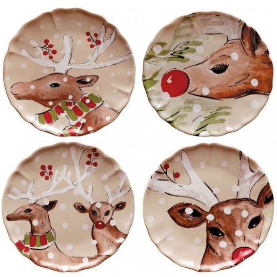 casafina-deer-dinnerware-FAM5538411 reindeer holiday plates