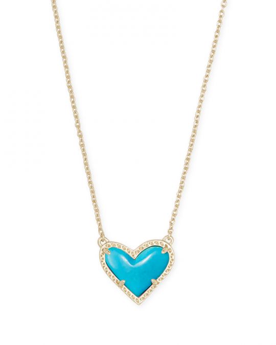 kendra-scott-heart-pendant-neckalce-6GJ000202 turquoise heart necklace