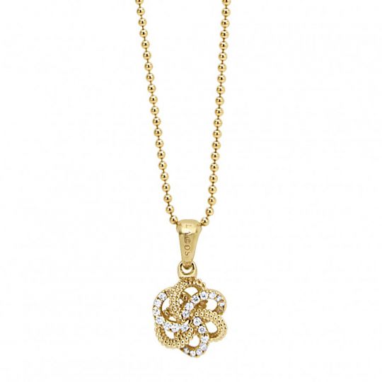 lagos love knot pendant necklace