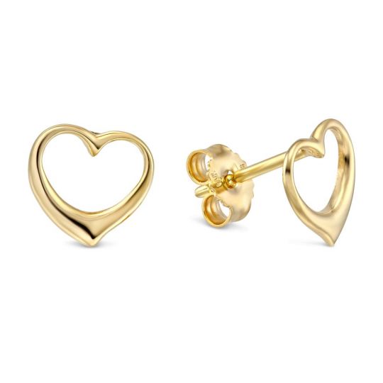 open heart earrings