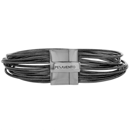 spring ruthenium bracelet with magnetic clasp