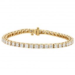 Yellow Gold Diamond Tennis Bracelet