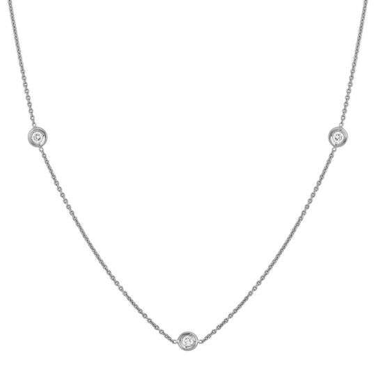 diamond station necklace