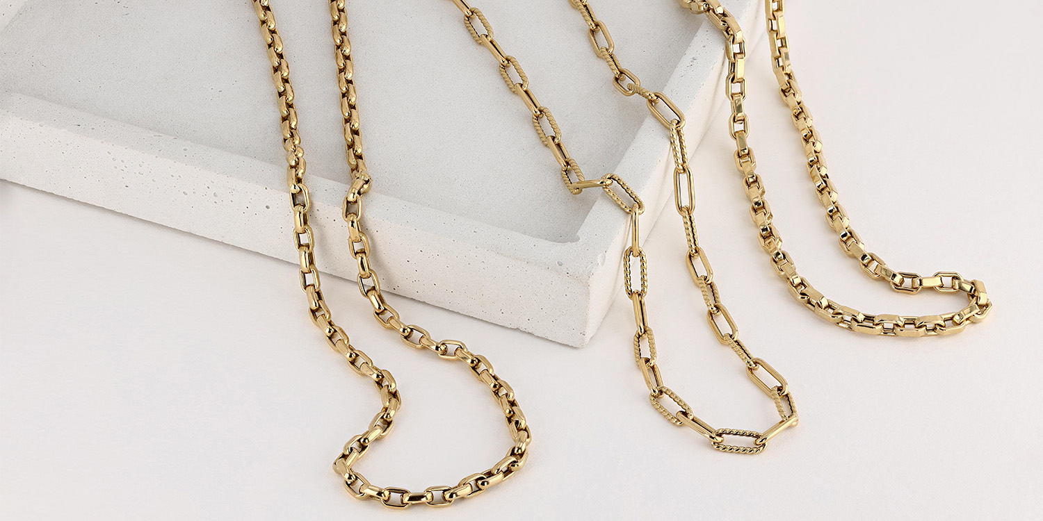 Combo Of 5 Yellow Gold and Rose Gold Chain Pendant For Daily Wear Perfect  For Every