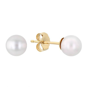 pearl stud earrings