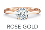 rose gold diamond ring