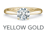 yellow gold diamond ring