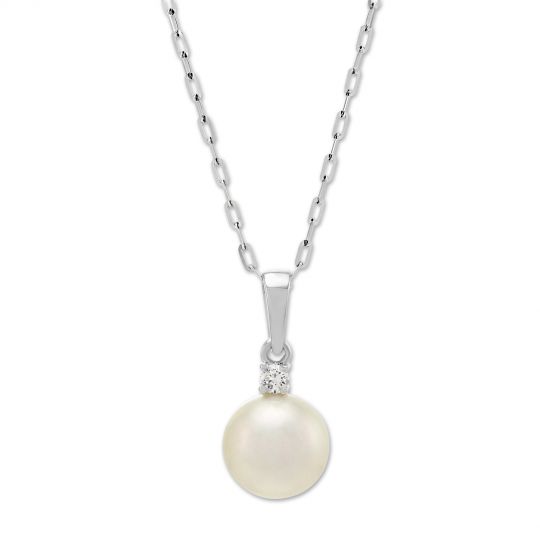 freshwater-cultured-pearl-necklace-3PRLD0812A cultured pearl pendant necklace