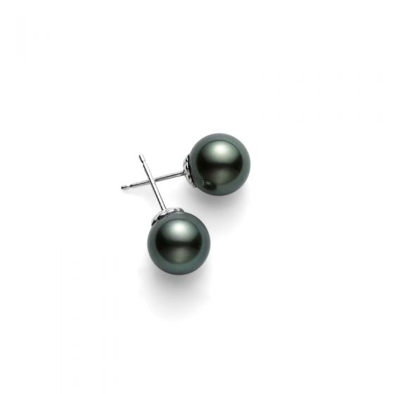 mikimoto-black-south-sea-stud-earrings black south sea pearl earrings