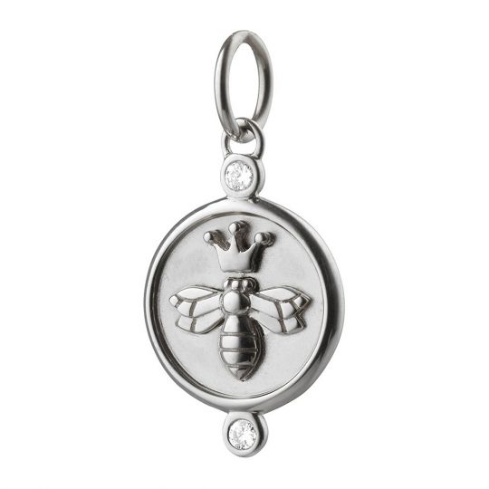queen-bee-charm-3SAPD1135A queen bee silver charm