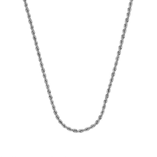 twisted rope chain necklace with oval clasp – Marlyn Schiff, LLC