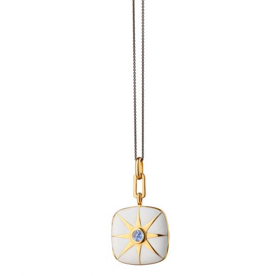 white-enamel-locket-with-sapphire-3ST000648A white enamel locket