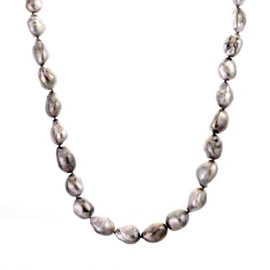 Black Tahitian Baroque Pearl Strand