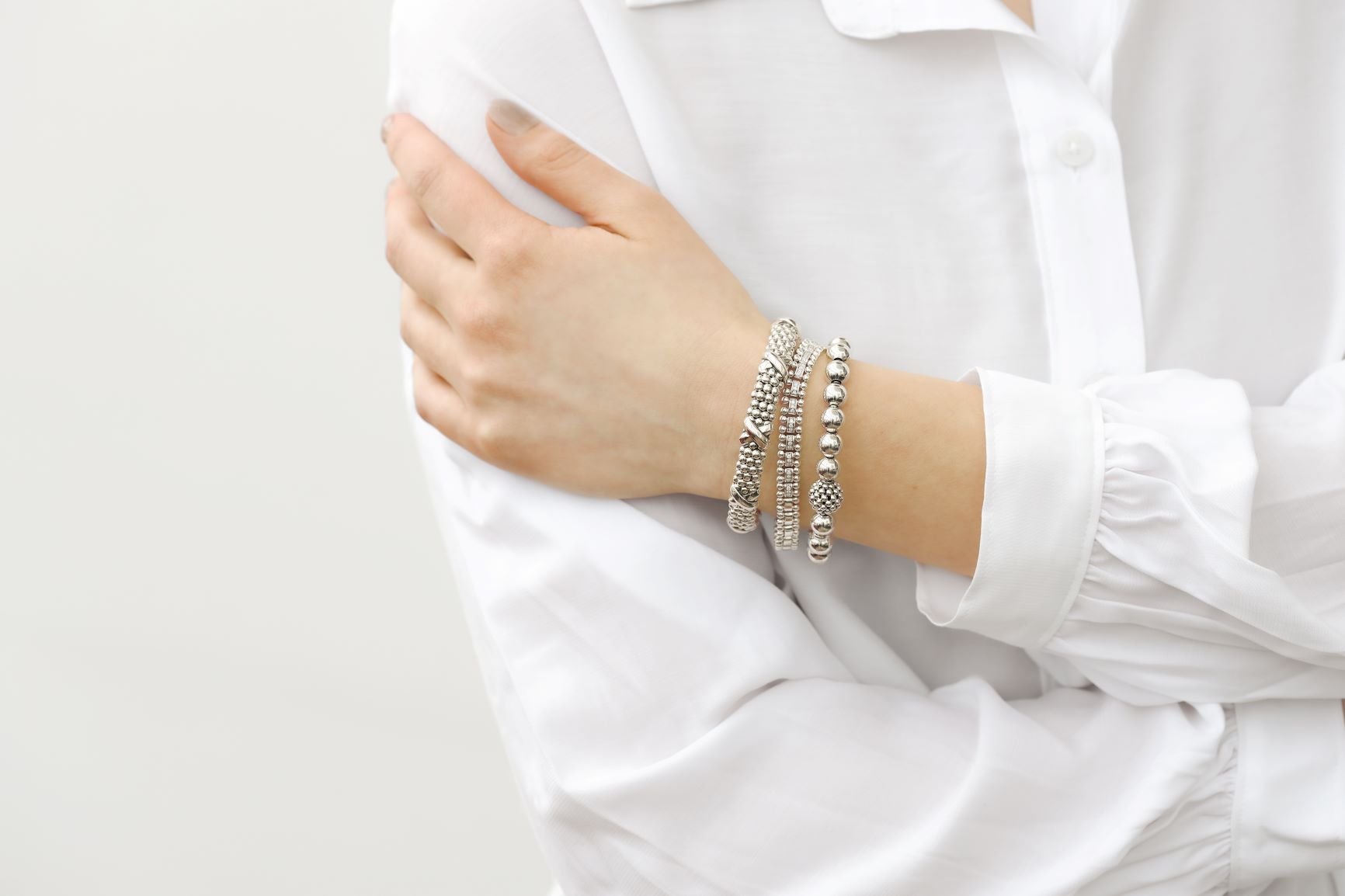 Lagos Silver Bracelet Stack