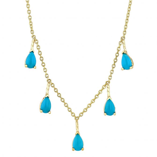 turquoise drop necklace