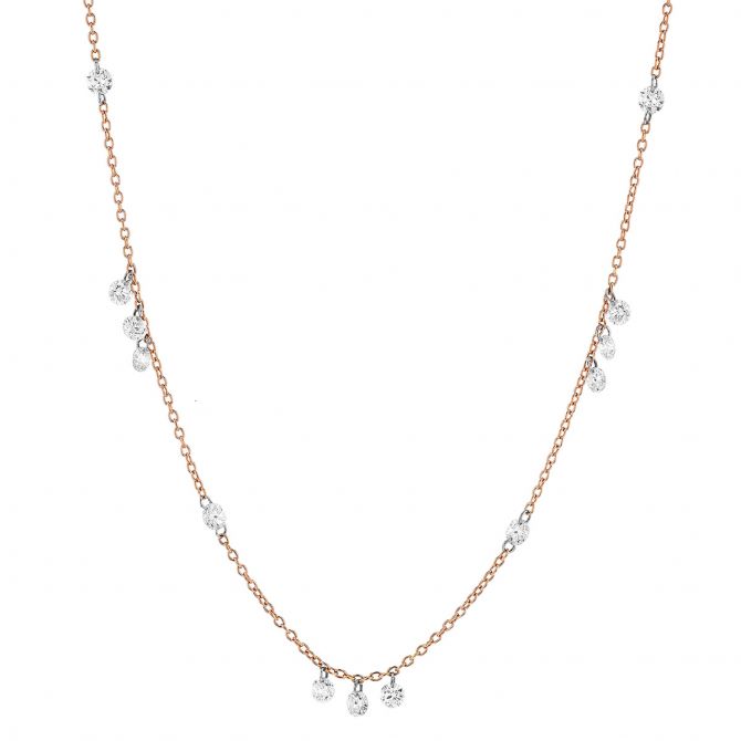 diamond drop necklace