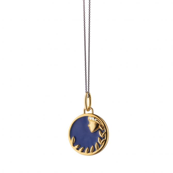 virgo astrological pendant