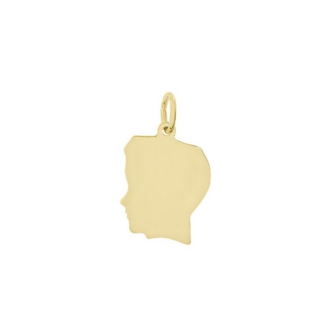 Rembrandt 14K Yellow Gold Medium Boy's Head Charm