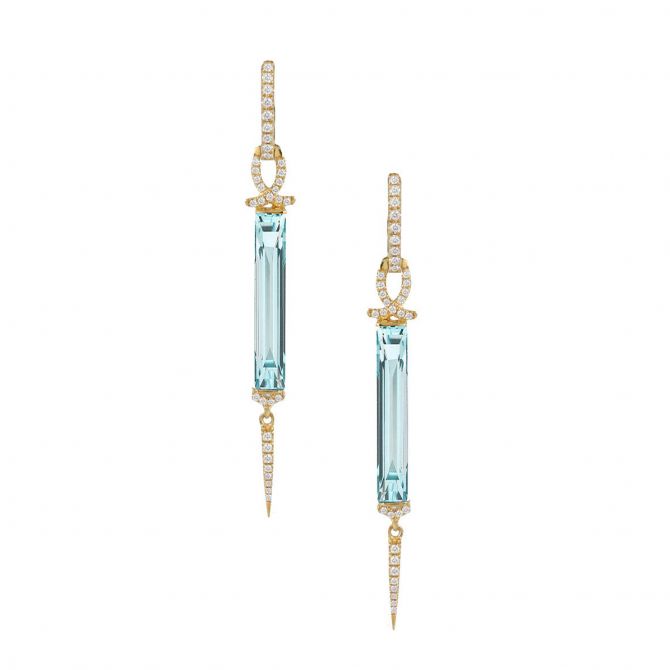 topaz drop earrings