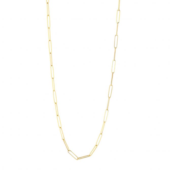 gold paperclip chain