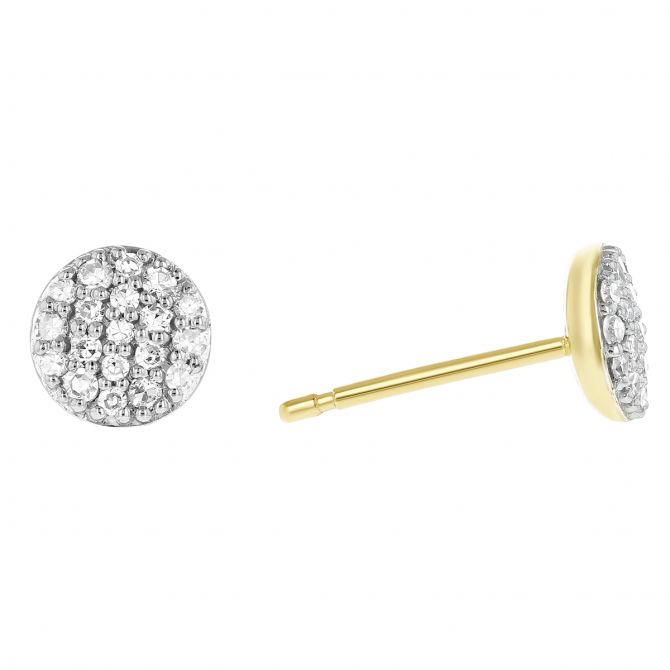 pave diamond earrings