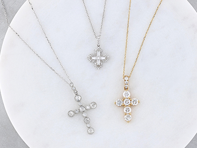 diamond cross necklaces