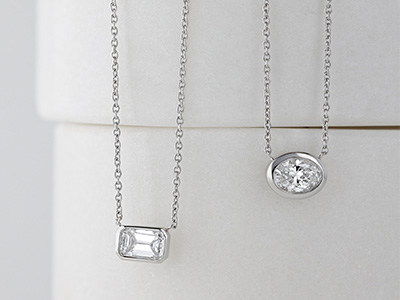 diamond solitaire pendants