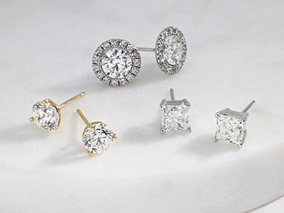 diamond stud earrings