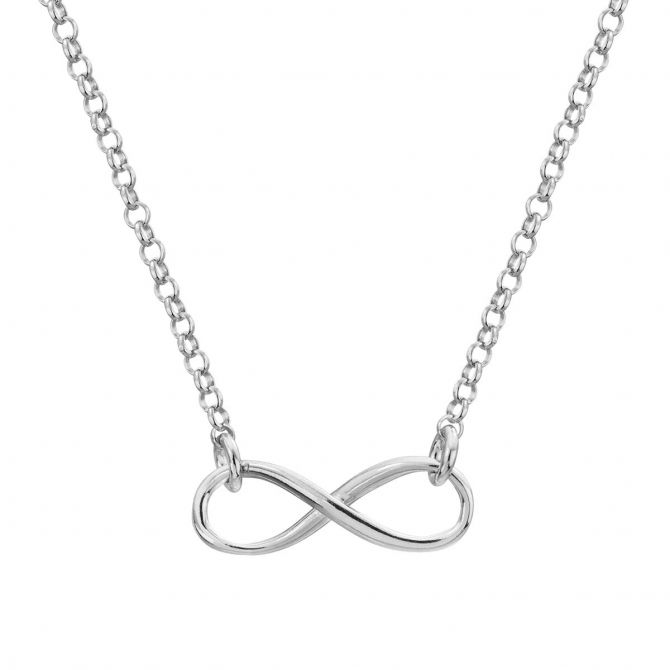 sterling silver infinity necklace