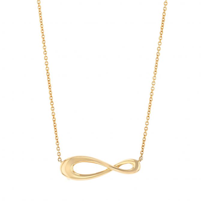 yellow gold cypress necklace