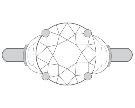 crescent side stones diagram