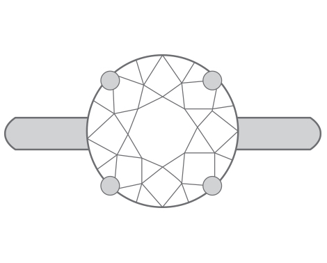 solitaire setting diagram