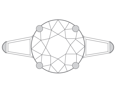 tapered baguettes side stones diagram