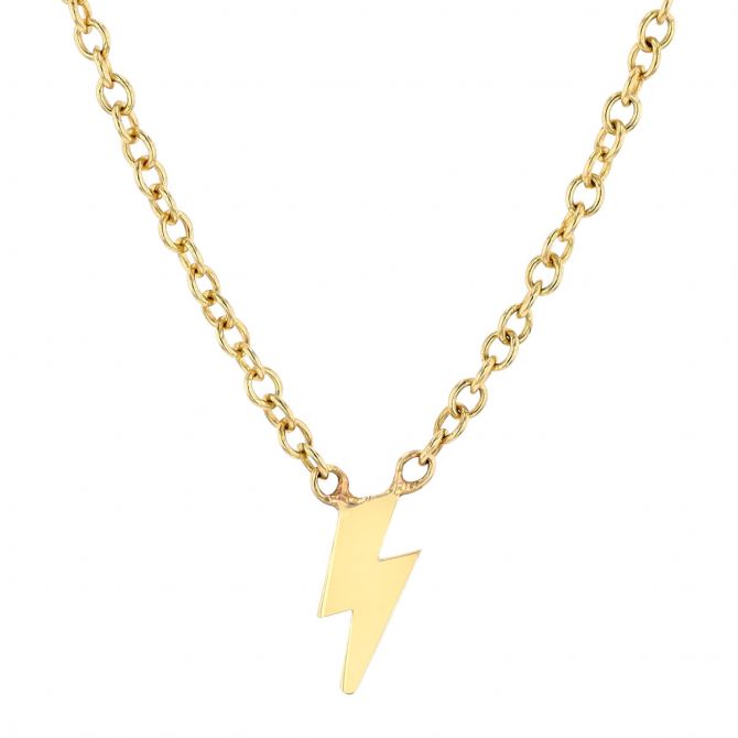 dainty lightning bolt necklace