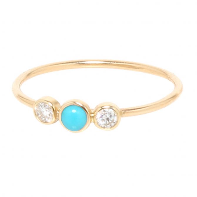 turquoise and diamond ring